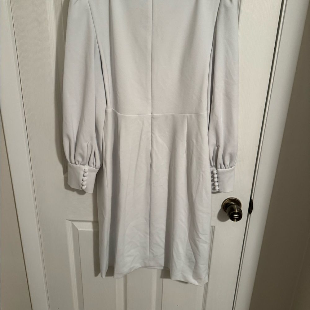 Calvin Klein - white puff sleeve classic dress size 16 - Picture 4 of 5